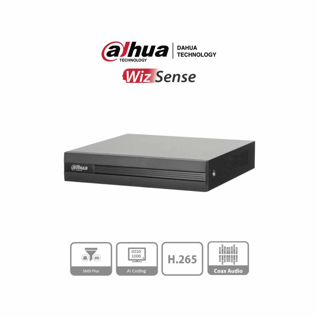[XVR-0007] DAHUA DH-XVR1B04H-I DVR de 4 Canales 5MP Lite WizSense