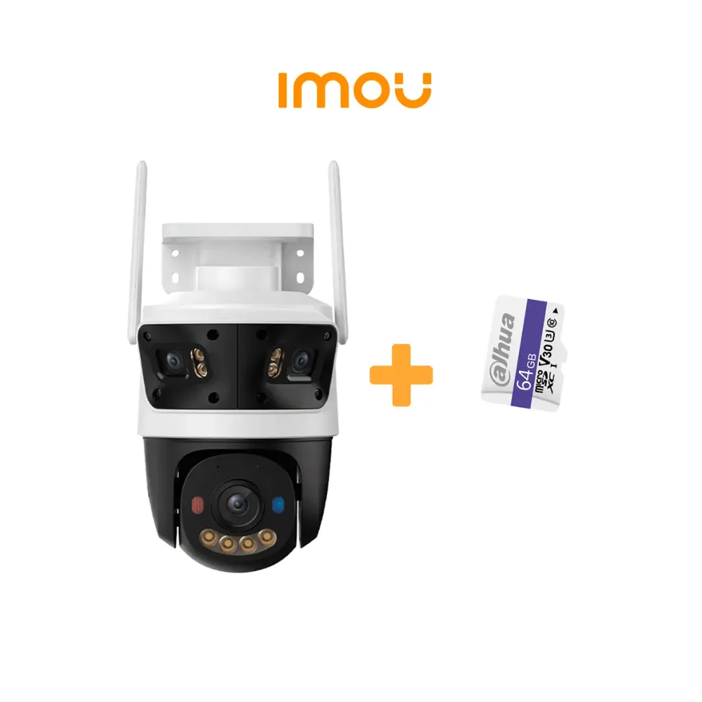 [PROMOKIT-003] IMOU IPC-S7UN-11M0WED Cámara IP PT 11MP WiFi Triple Lente con MicroSD 64GB Incluida