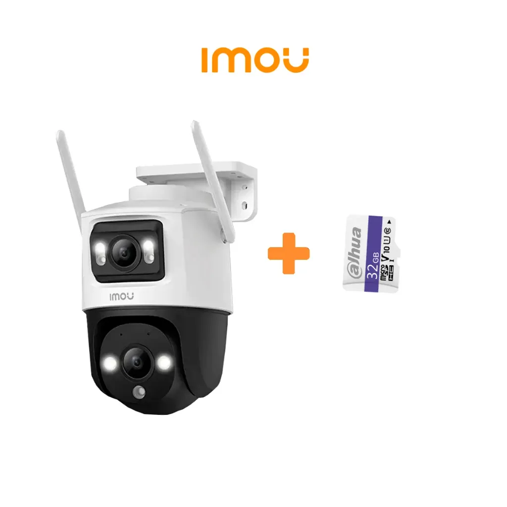[PROMOKIT-002] IMOU IPC-S7XN-8M0WED Cámara IP PT Dual 8MP WiFi con Memoria 32GB