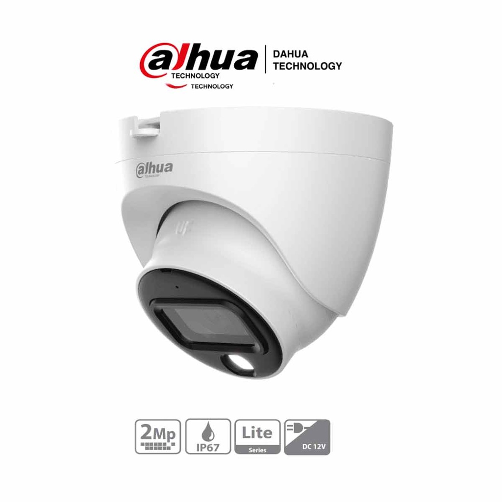 [CAM-0004] DAHUA DH-HAC-HDW1209TLQN-A-LED Cámara Domo 2MP Full Color con Micrófono
